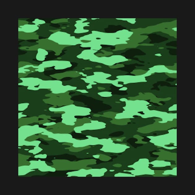 Camouflage Green Print Pattern by Auto-Prints