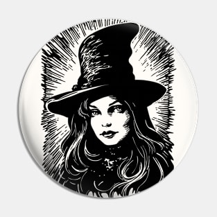 Victorian witch Pin