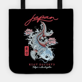 Japan Koi Lotus Tote