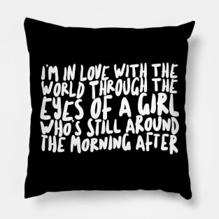 Elliott Smith Lyric Typography Design Pillow