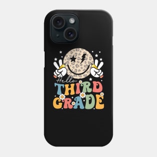 Leopard Groovy Happy Face Hello Third Grade Phone Case