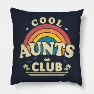 Cool Aunts Club Vintage Sunset Pillow