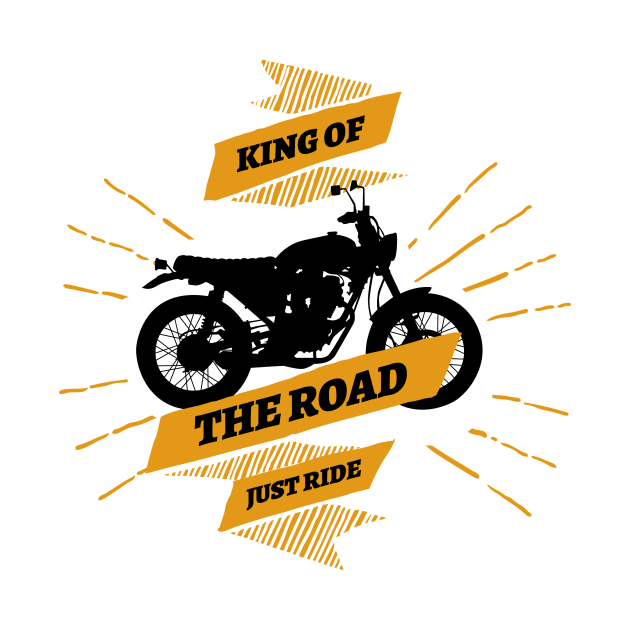 King Of The Road - Biker by Tip Top Tee's