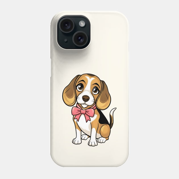Coquette Beagle Phone Case by y2klementine