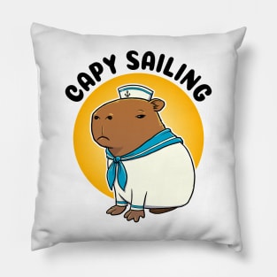 Capy Sailing Capybara Sailor Pillow