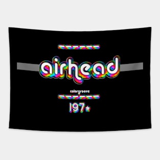 Airhead 1970 ColorGroove Retro-Rainbow-Tube nostalgia (wf) Tapestry