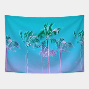 Pastel Palm Trees Tapestry