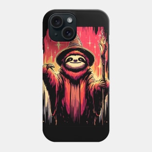 Retro Sloth Wizard Phone Case