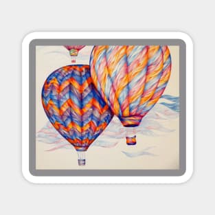 colored pencil balloons Magnet