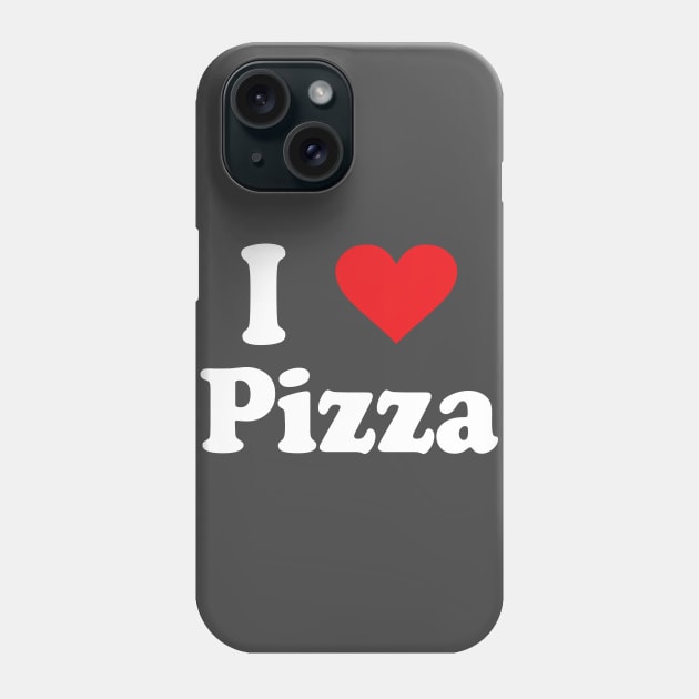 Funny I love Pizza Heart Design Phone Case by CoApparel