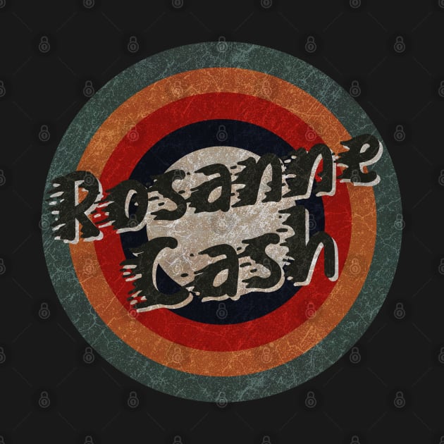 Retro Color Typography Faded Style Rosanne Cash by KakeanKerjoOffisial