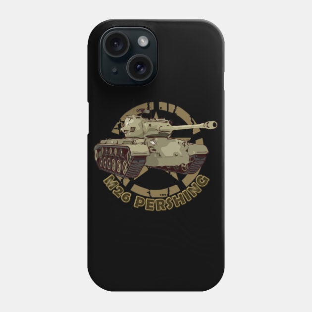 M26 Pershing WW2 American Heavy Tank Phone Case by F&L Design Co.