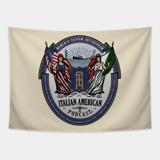 Italian American Coat of Arms Tapestry