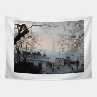 Paris City View from Montmartre Tapestry