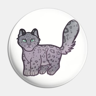 Snow Leopard Pin