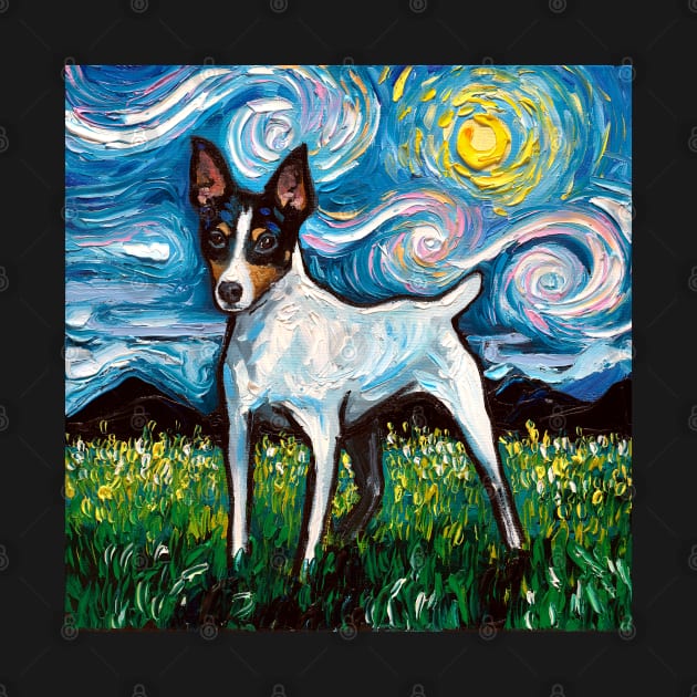 Toy Fox Terrier Night by sagittariusgallery