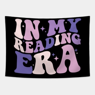 In My Reading Era Groovy Book Lovers Funny Book Reader Tapestry