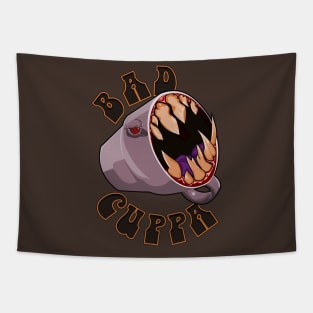 Bad Cuppa Monster Tea Cup Tapestry