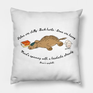 Depressed Porcupine Mood Pillow