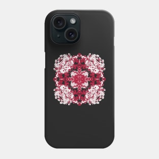 Red Floral Design by Avril Thomas Phone Case