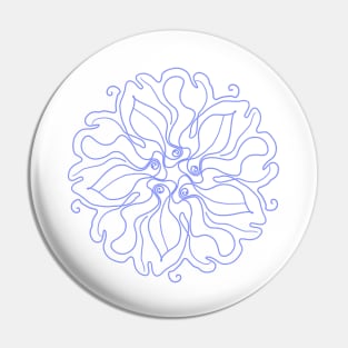 delicate blue mandala Pin