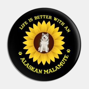 Alaskan Malamute Lovers Pin