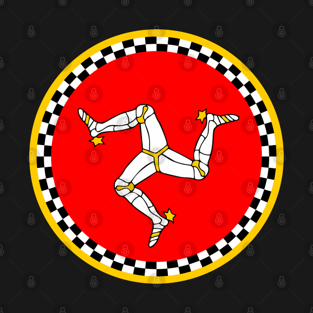 Isle of man round flag tt racing by Lefteris