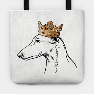 Lurcher Dog King Queen Wearing Crown Tote