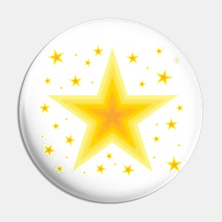 Stars - starry hand drawn doodle design Pin