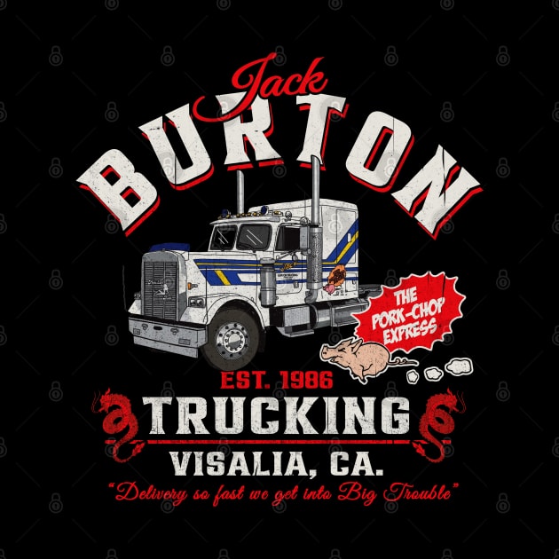 Jack Burton Pork Chop Express Trucking by Alema Art