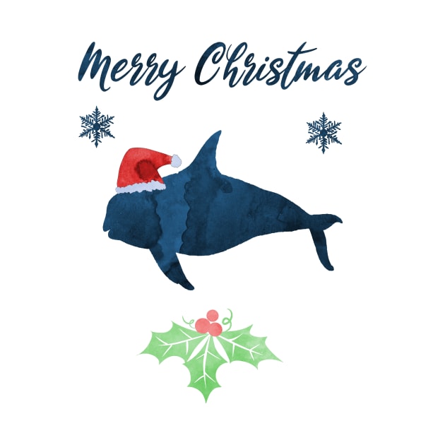 Christmas Killer Whale Orca Art by TheJollyMarten