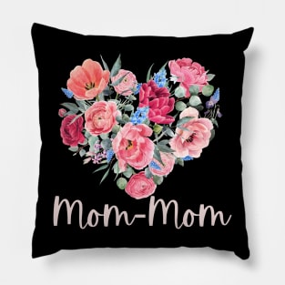 Floral Heart Mom-Mom Pillow