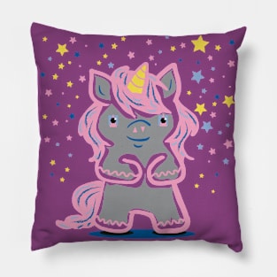 funny unicorn Pillow