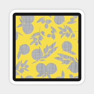 Olives and Oranges - Ultimate gray and Illuminating yellow Magnet