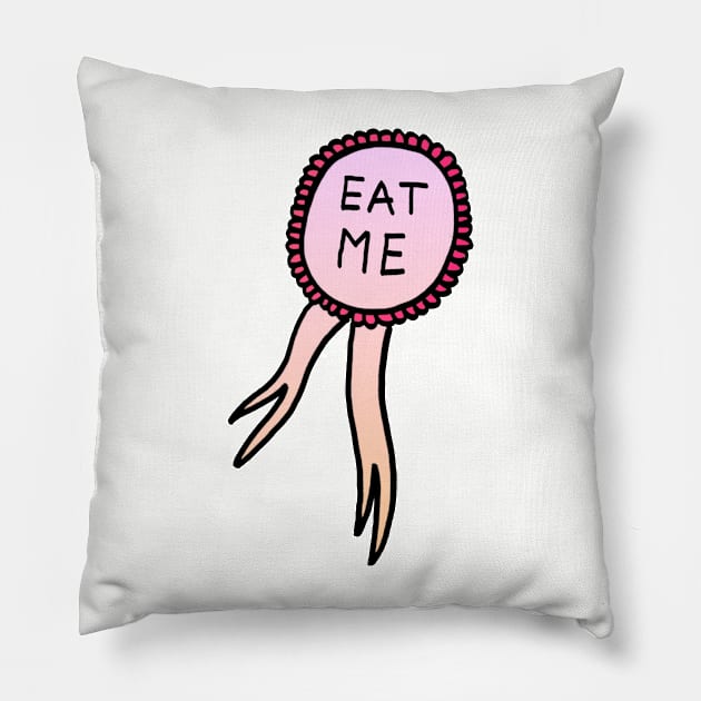 EAT ME Pillow by ghjura