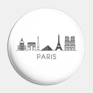 Paris Skyline Pin