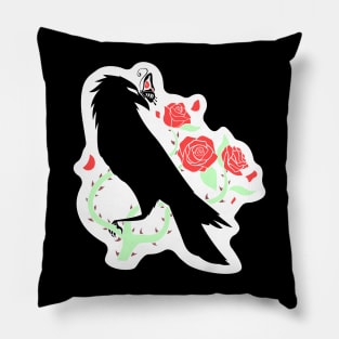 Encore Nevermore Black Logo with die cut Pillow