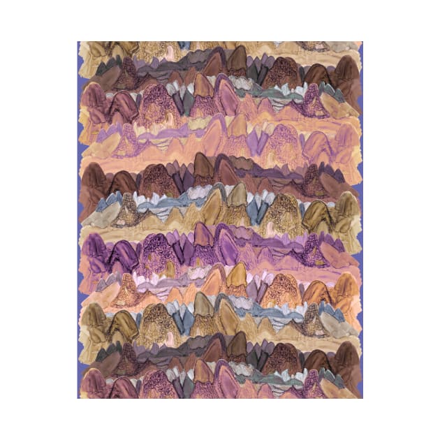 Spring Mountains Pattern by MitaDreamDesign