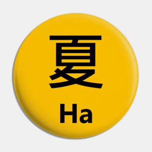 Chinese Surname Ha 夏 Pin