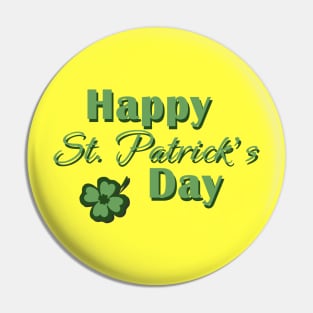 St. Patrick's Day Clover Pin