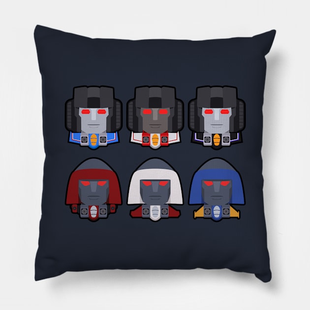 Seekers trio and coneheads Pillow by unclecrunch