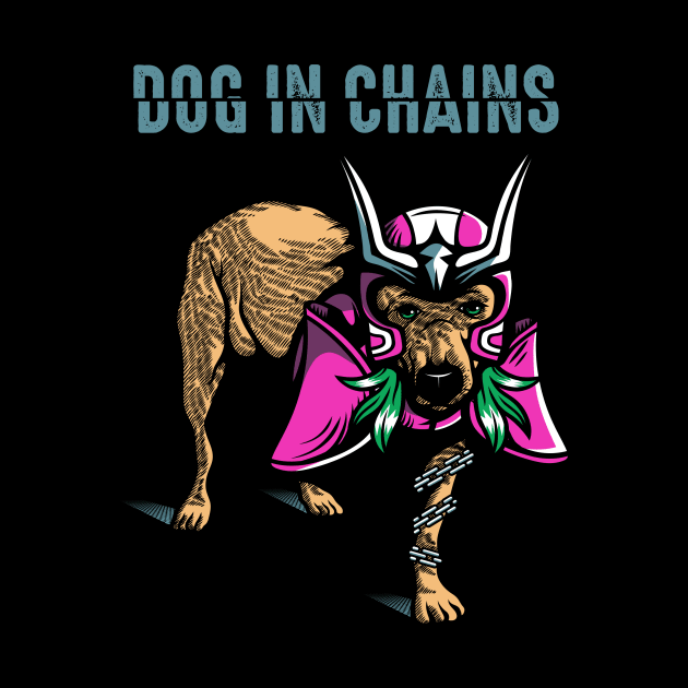 Dog in chains by Camelo