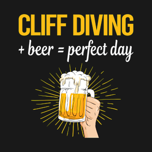 Beer Perfect Day Cliff Diving T-Shirt