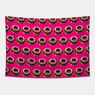 Chocolate Donut Pattern Tapestry