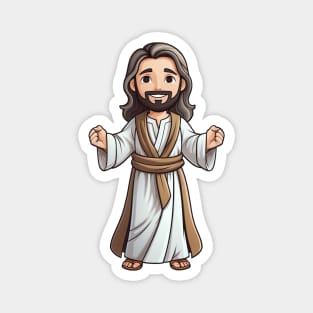 Smiling Cartoon Jesus Christ Magnet