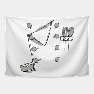 Simple Chef Halloween Costume Tapestry
