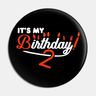 It's my 2. Birthday Gift Pin