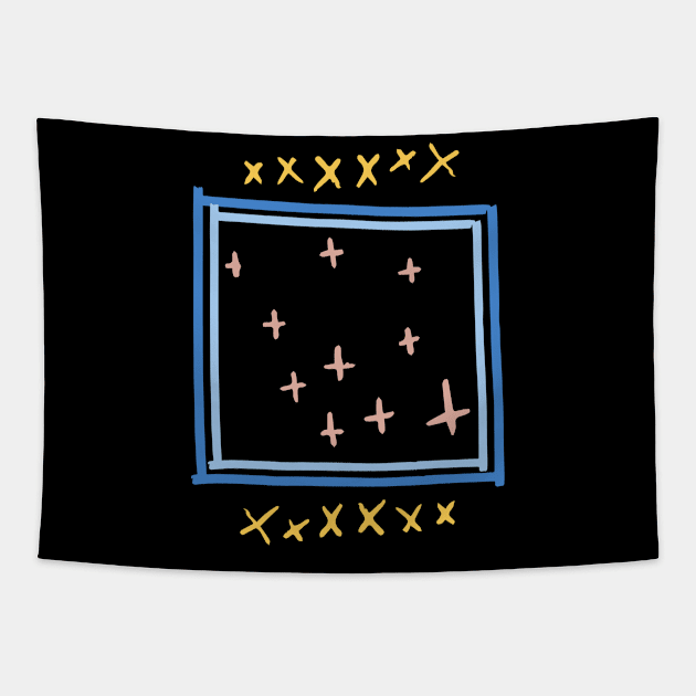 Please Keep Your Crosses Inside At All Times Tapestry by LegitHooligan