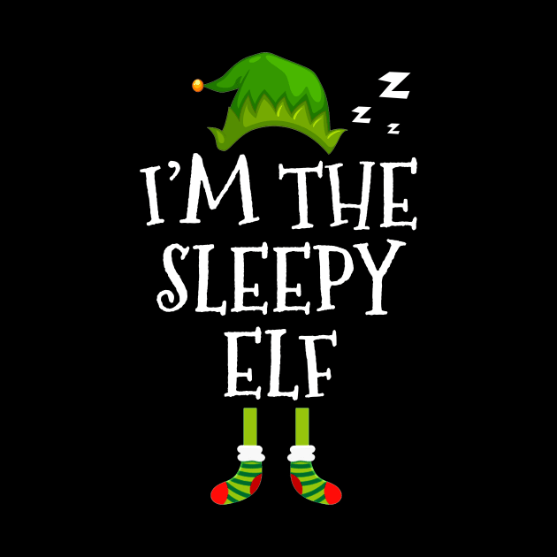 I am Sleepy Elf Funny  Family Christmas by TeeAaron