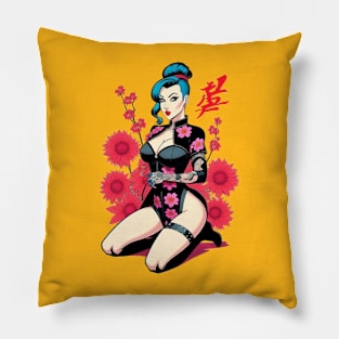 Flower Lady Pillow